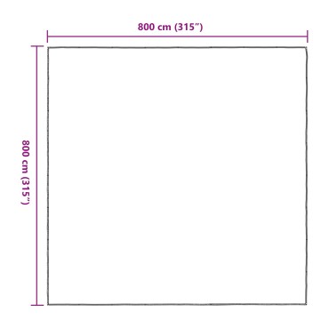 vidaXL Κάλυμμα Φυτών Διαφανές 8 x 8 m PE