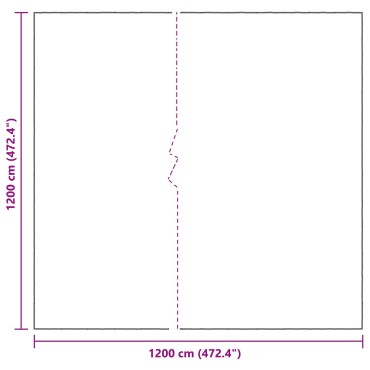 vidaXL Κάλυμμα Φυτών Διαφανές 12 x 12 m PE