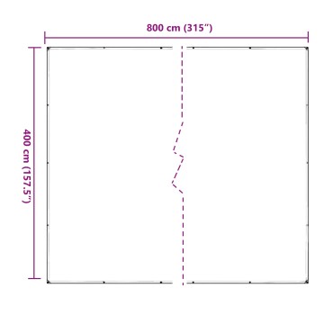 vidaXL Κάλυμμα Φυτών Διαφανές 4 x 8 m PVC