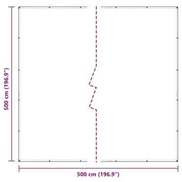 vidaXL Κάλυμμα Φυτών Διαφανές 5 x 5 m PVC