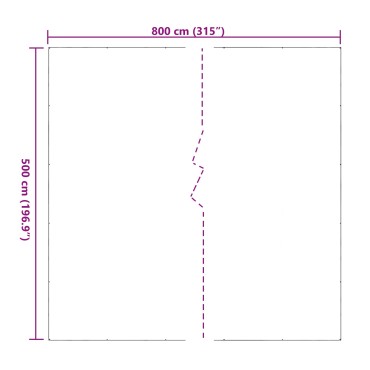 vidaXL Κάλυμμα Φυτών Διαφανές 5 x 8 m PVC