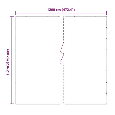 vidaXL Κάλυμμα Φυτών 6 x 12 m PVC Διαφανές