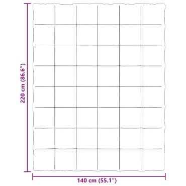 vidaXL Καλοκαιρινό Παπλωματοθήκη 140 x 220 cm Καλοκαίρι Ανοιχτό γκρι