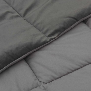 vidaXL Καλοκαιρινό Παπλωματοθήκη 200 x 220 cm Καλοκαίρι Ανοιχτό γκρι