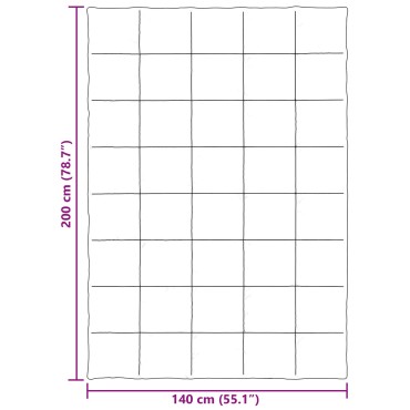 vidaXL Καλοκαιρινό Παπλωματοθήκη 140 x 200 cm Καλοκαίρι Μαύρο