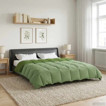 vidaXL Καλοκαιρινό Παπλωματοθήκη 200 x 220 cm Καλοκαίρι Πράσινο