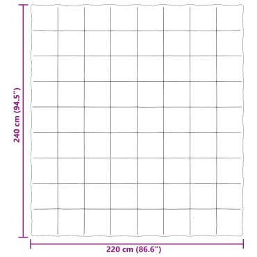 vidaXL Καλοκαιρινό Παπλωματοθήκη 220 x 240 cm Καλοκαίρι Σκούρο Μπλε
