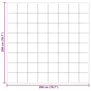 vidaXL Κουβέρτα ολόκληρου του χρόνου 200 x 200 cm 4 Εποχές Σκούρο Μπλε