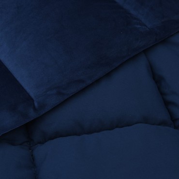 vidaXL Κουβέρτα ολόκληρου του χρόνου 220 x 240 cm 4 Εποχές Σκούρο Μπλε