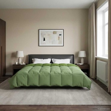 vidaXL Χειμερινό Παπλωματοθήκη Πράσινο 220 x 240 cm Μικροΐνες