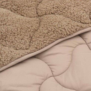 vidaXL Καλοκαιρινό Παπλωματοθήκη 155 x 220 cm Καλοκαίρι Taupe