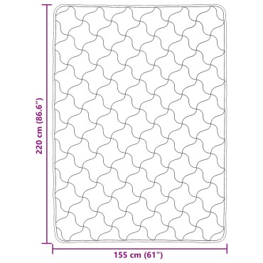 vidaXL Καλοκαιρινό Παπλωματοθήκη 155 x 220 cm Καλοκαίρι Taupe