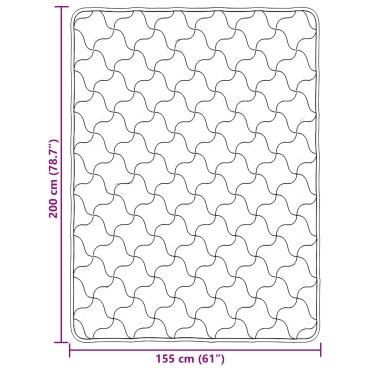 vidaXL Καλοκαιρινό Παπλωματοθήκη 155 x 200 εκ. Καλοκαίρι Κρεμ