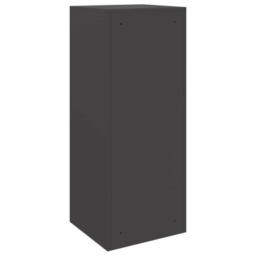 vidaXL Θυρίδα Πακέτων με αποθήκευση Μαύρο 47,5 x 38 x 59 εκ. Ατσάλι