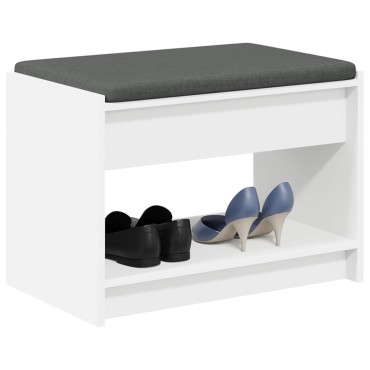 vidaXL Παγκάκι Χαλωρίου Λευκός 63x38x45 εκ 1 τεμ.