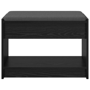 vidaXL Παγκάκι Χαλωρίου Μαύρη Δρυς 63x38x45 εκ 1 τεμ.