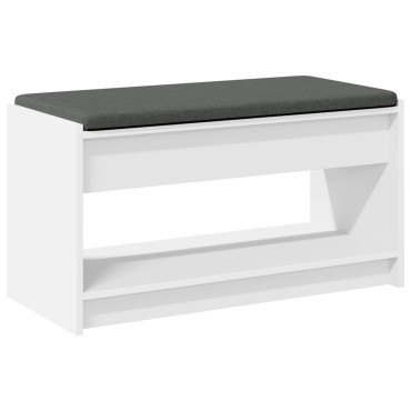vidaXL Παγκάκι Χαλωρίου Λευκός 83x38x45 εκ 1 τεμ.