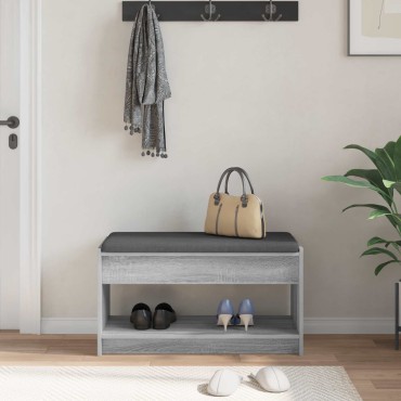 vidaXL Παγκάκι Χαλωρίου Γκρι Σονομά 83x38x45 εκ 1 τεμ.
