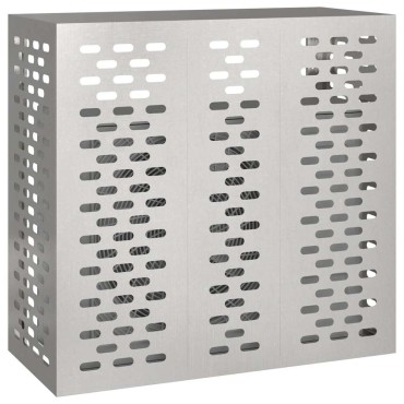 vidaXL Κάλυμμα κλιματιστικού Ασημί 110 x 50 x 105 εκ