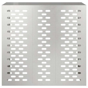 vidaXL Κάλυμμα κλιματιστικού Ασημί 110 x 50 x 105 εκ