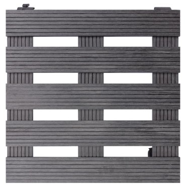 vidaXL Βάσεις για Γλάστρες με Ρόδες 2 τεμ. Γκρι 30x30x7,5 εκ. από WPC
