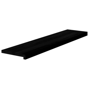 vidaXL Πατάκια Σκάλας 4 τεμ. Καφέ-Μαύρο 110x30x2 cm Ξύλο Δρυός
