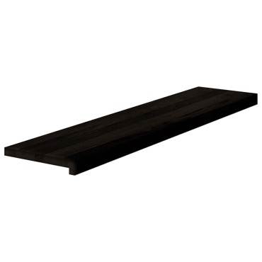 vidaXL Πέλματα Σκάλας 2 τεμάχια Καφέ-Μαύρο 110x30x2cm μασίφ ξύλο δρυς