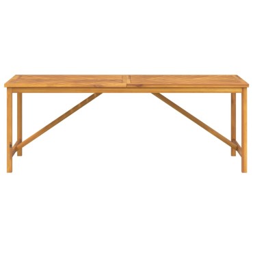 vidaXL Τραπεζαρία Κήπου 200x90x74cm από Μασίφ Ξύλο Ακακίας 1 τεμ.