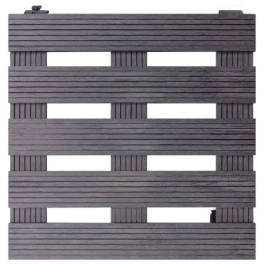 vidaXL Βάσεις για Γλάστρες με Ρόδες 4 τεμ. Γκρι 30x30x7,5 εκ. από WPC