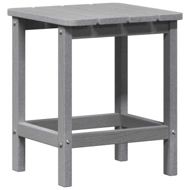 vidaXL Τραπεζάκι Πλευράς Ανοιχτό γκρι 38x38x46cm Πολυαιθυλένιο 1 τεμ.