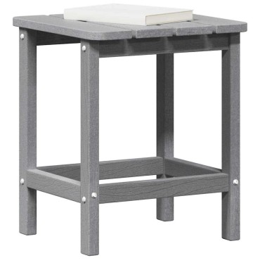 vidaXL Τραπεζάκι Πλευράς Ανοιχτό γκρι 38x38x46cm Πολυαιθυλένιο 1 τεμ.