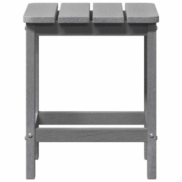 vidaXL Τραπεζάκι Πλευράς Ανοιχτό γκρι 38x38x46cm Πολυαιθυλένιο 1 τεμ.