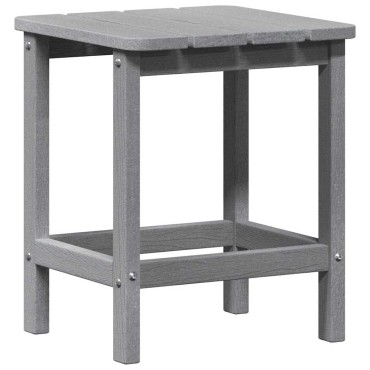 vidaXL Τραπεζάκι Πλευράς Ανοιχτό γκρι 38x38x46cm Πολυαιθυλένιο 1 τεμ.