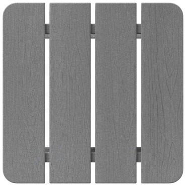 vidaXL Τραπεζάκι Πλευράς Ανοιχτό γκρι 38x38x46cm Πολυαιθυλένιο 1 τεμ.