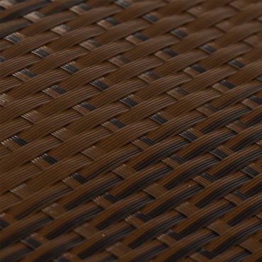 vidaXL Διαχωριστικό Βεράντας Καφέ & Μαύρο 600x100cm Συνθετικό Ρατάν