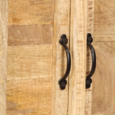 vidaXL Βιβλιοθήκη 50x30x180cm από Μασίφ Ξύλο Μάνγκο 1 τεμ.