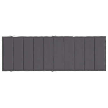 vidaXL Μαξιλάρι Ξαπλώστρας Ανθρακί 186x58x4cm από Ύφασμα Oxford