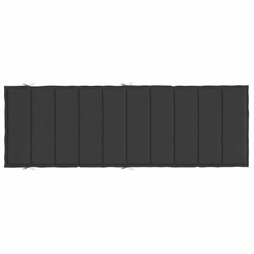 vidaXL Μαξιλάρι Ξαπλώστρας Μαύρο 186x58x4cm από Ύφασμα Oxford
