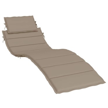 vidaXL Μαξιλάρι Ξαπλώστρας Taupe 186x58x4cm από Ύφασμα Oxford