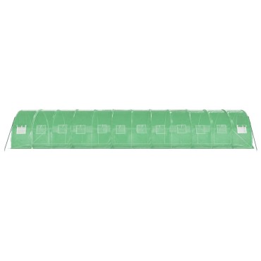 vidaXL Θερμοκήπιο Πράσινο 36 μ² 12 x 3 x 2 μ. με Ατσάλινο Πλαίσιο
