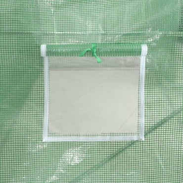 vidaXL Θερμοκήπιο Πράσινο 36 μ² 12 x 3 x 2 μ. με Ατσάλινο Πλαίσιο