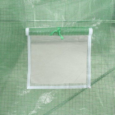 vidaXL Θερμοκήπιο Πράσινο 72 μ² 24 x 3 x 2 μ. με Ατσάλινο Πλαίσιο