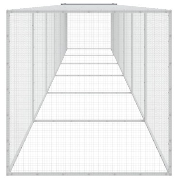 vidaXL Κοτέτσι - Κλουβί με Στέγη Ανθρακί 603x98x90 εκ. Γαλβαν. Ατσάλι