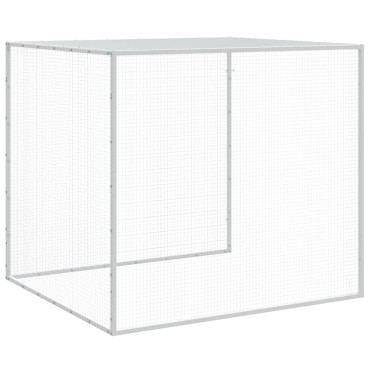 vidaXL Κοτέτσι - Κλουβί με Στέγη Ανθρακί 603x98x90 εκ. Γαλβαν. Ατσάλι