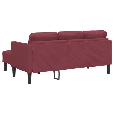 vidaXL Σετ Καναπέ 2 τεμ. Κόκκινο Πολυεστέρας 173x131x67cm  Διθέσιος
