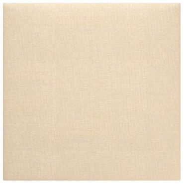 vidaXL Κεφαλάρι Τοίχου 12 τμχ. 30 x 30 cm Κρεμ ύφασμα