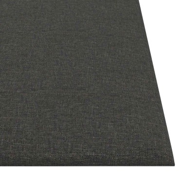 vidaXL Κεφαλάρι Τοίχου 12 τμχ. 30 x 30 cm Σκούρο Γκρι ύφασμα