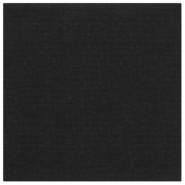vidaXL Κεφαλάρι Τοίχου 12 τμχ. 30 x 30 cm Μαύρο ύφασμα