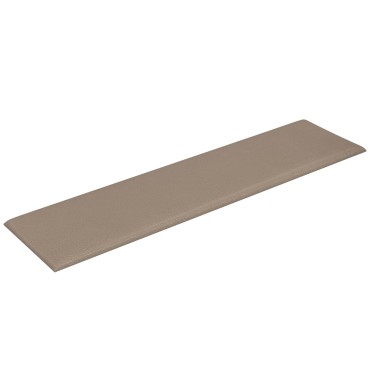 vidaXL Κεφαλάρι Τοίχου 12 τμχ. 60 x 15 cm Καπουτσίνο ύφασμα