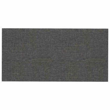 vidaXL Κεφαλάρι Τοίχου 12 τμχ. 60 x 30 cm Σκούρο Γκρι ύφασμα